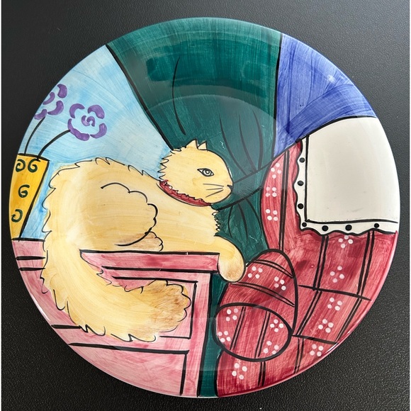 Cape Craftsmen, Inc. Accents Vintage Julian And Friends Cat Plate